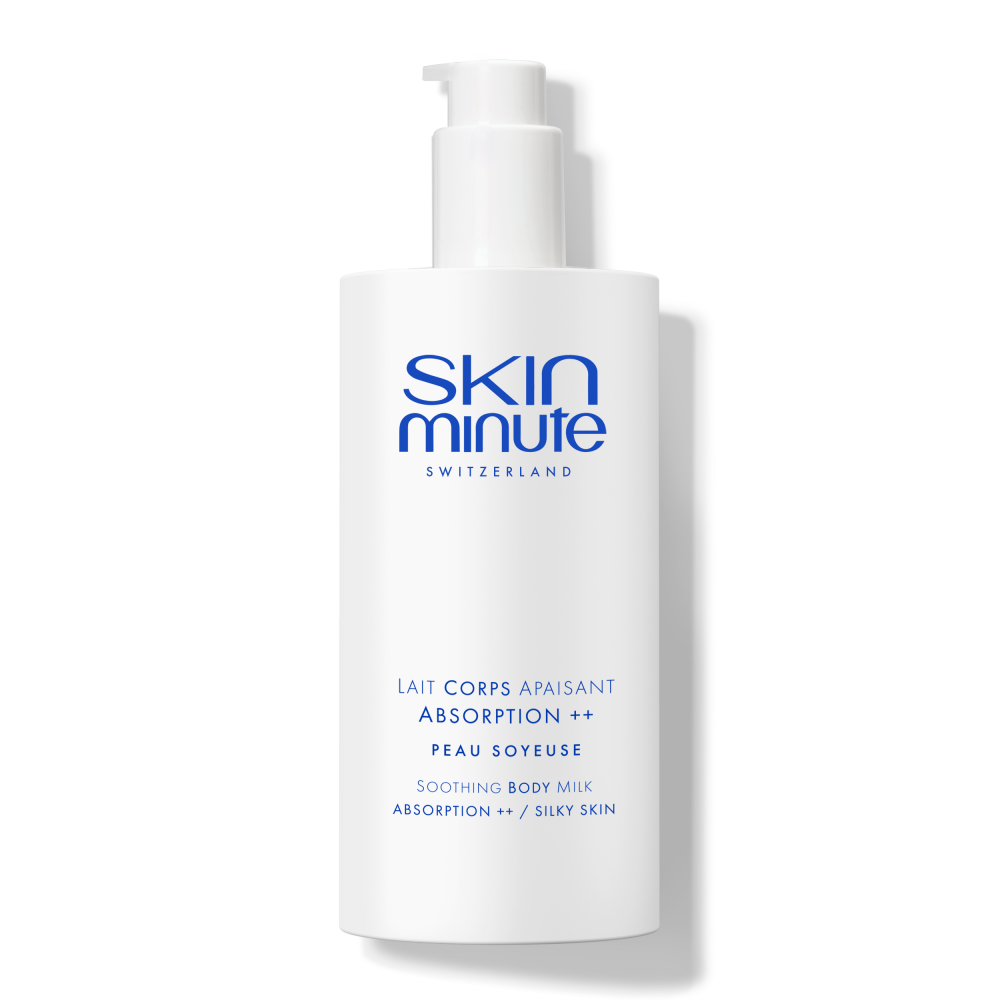 lait-corps-apaisant-absorption-bodyminute-skinminute Lait corporel apaisant, nourisant et hydratant rapide chez Skinminute by Bodyminute