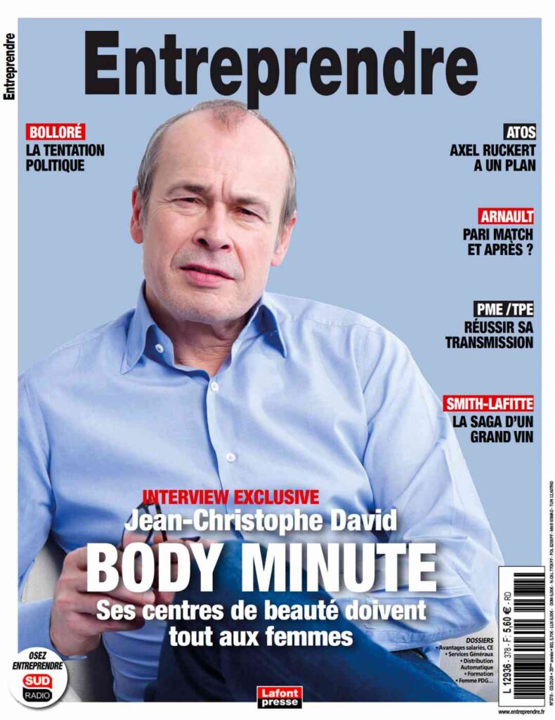 Bodyminute Presse entreprendre Jean Christophe David